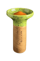 Bowl - Oblako Flow Orange on Green Splash