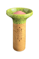 Bowl - Oblako Flow Pink on Green Splash