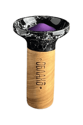 Bowl - Oblako Flow Purple on Marble Black