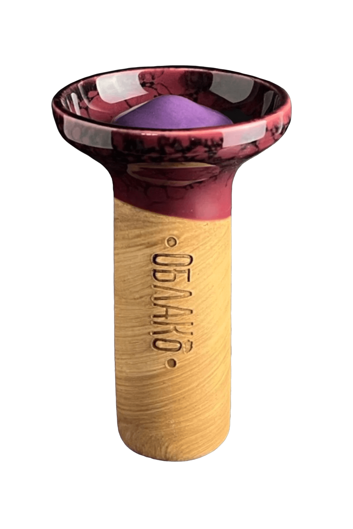 Bowl - Oblako Flow Purple on Marble Vinous