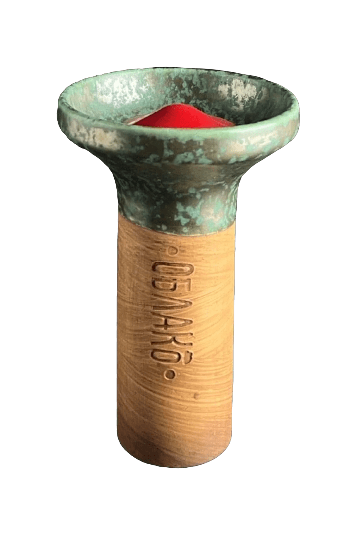 Bowl - Oblako Flow Red on Bronze-Green