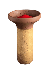 Bowl - Oblako Flow Red on Brown Splash