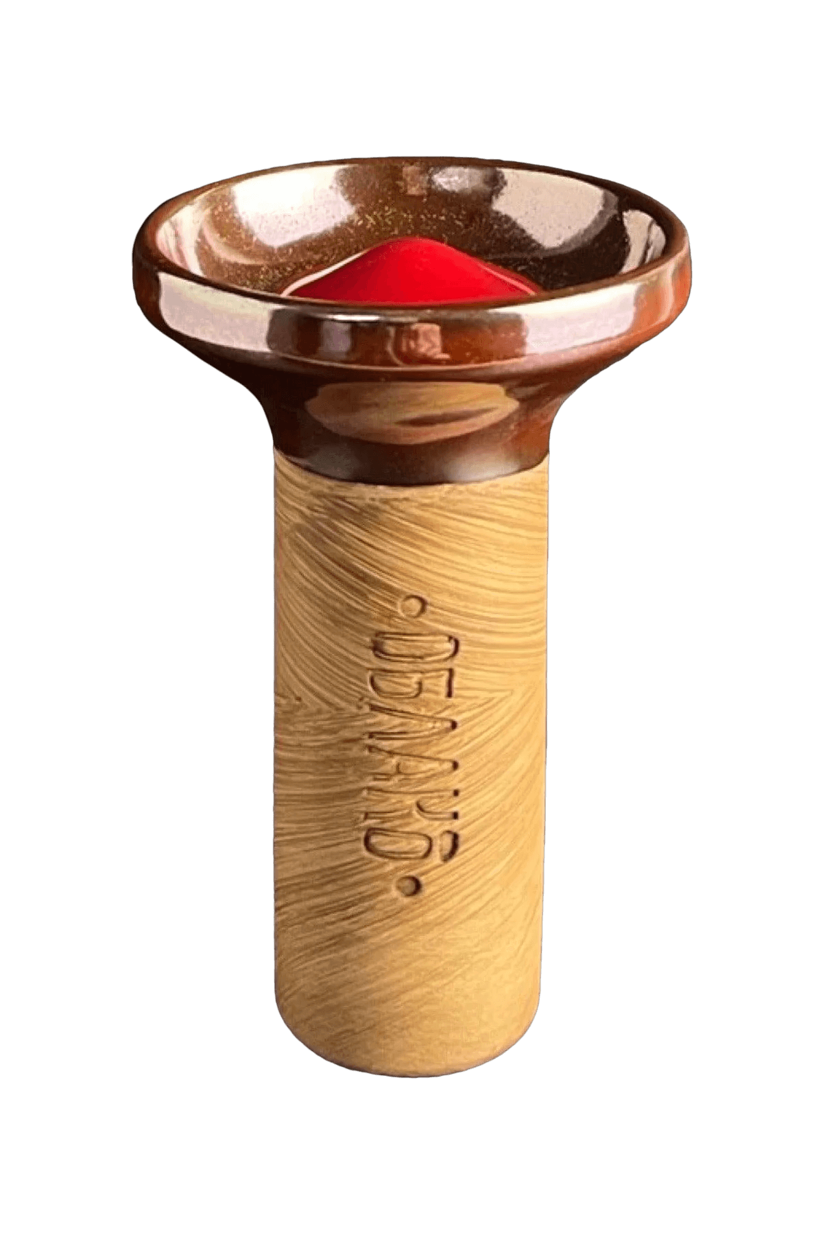Bowl - Oblako Flow Red on Brown
