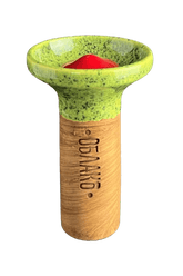 Bowl - Oblako Flow Red on Green Splash