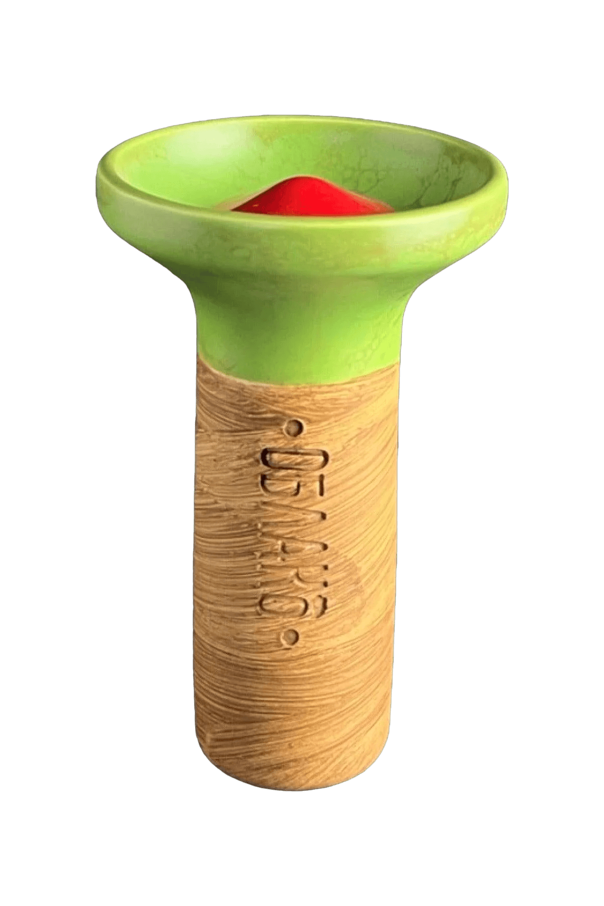 Bowl - Oblako Flow Red on Green