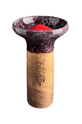 Bowl - Oblako Flow Red on Marble Dark Purple