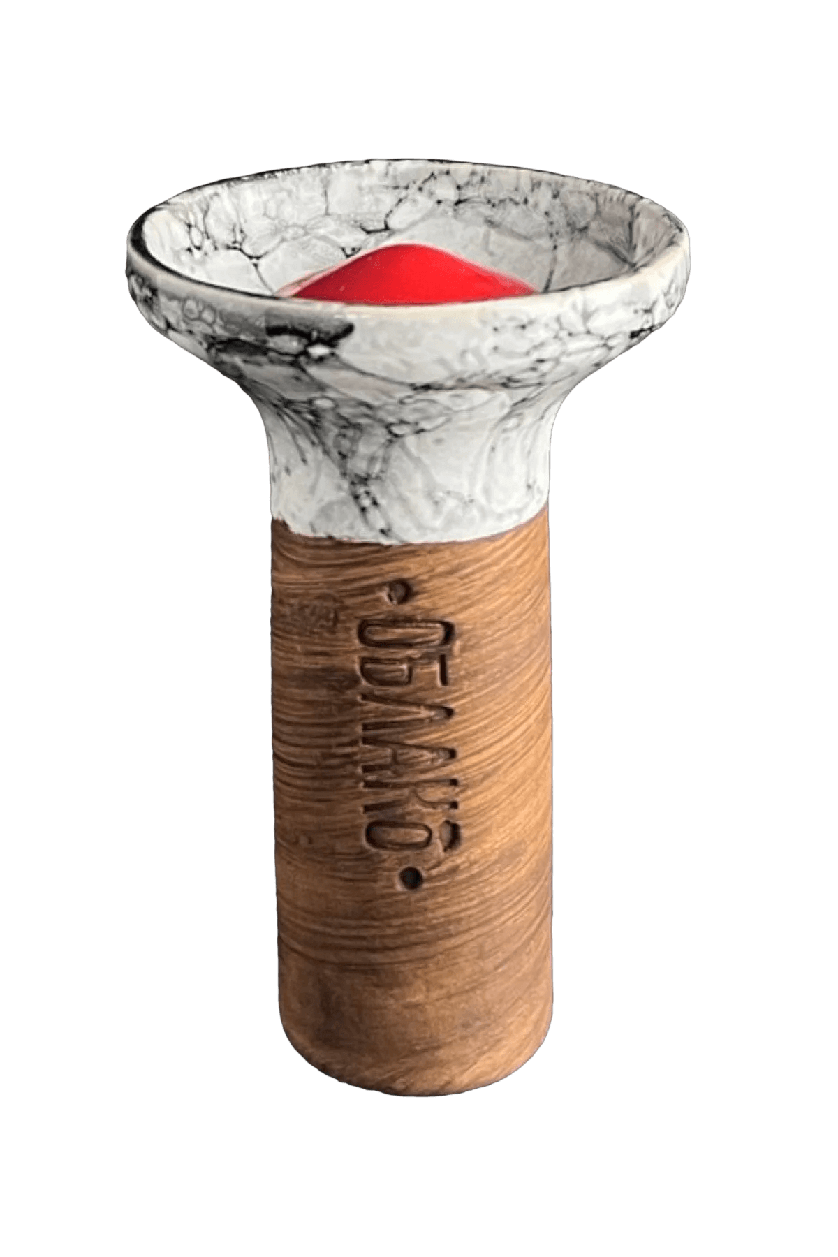 Bowl - Oblako Flow Red on Marble White