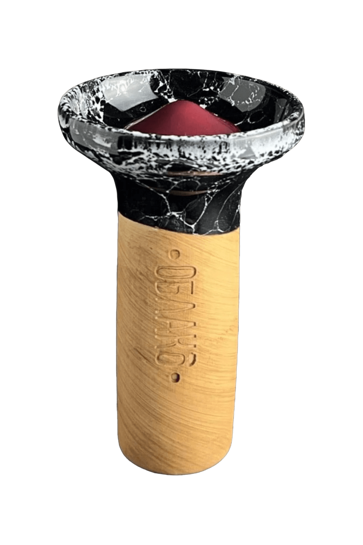 Bowl - Oblako Flow Vinous on Marble Black