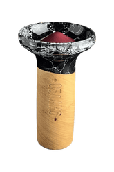 Bowl - Oblako Flow Vinous on Marble Black
