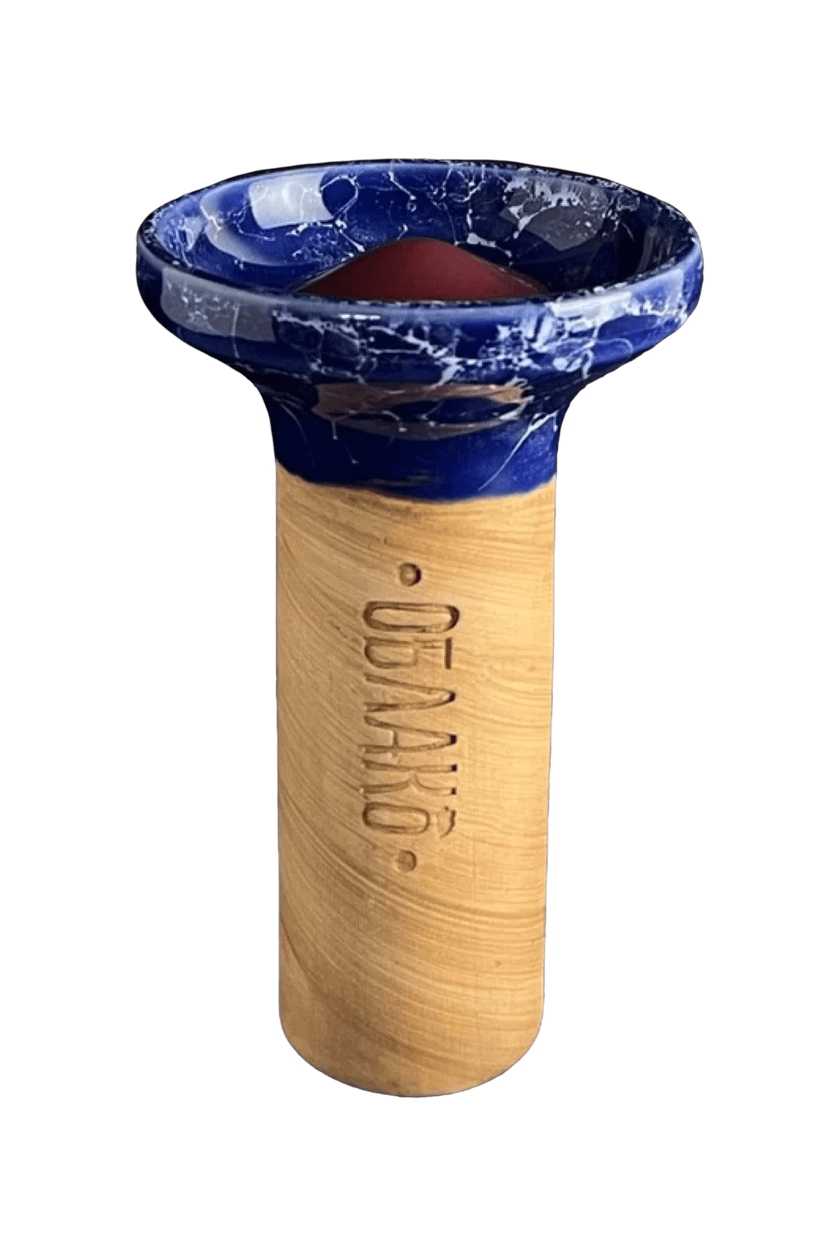 Bowl - Oblako Flow Vinous on Marble Blue