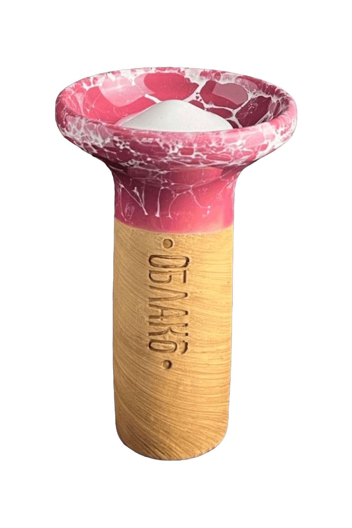 Bowl - Oblako Flow White on Marble Pink