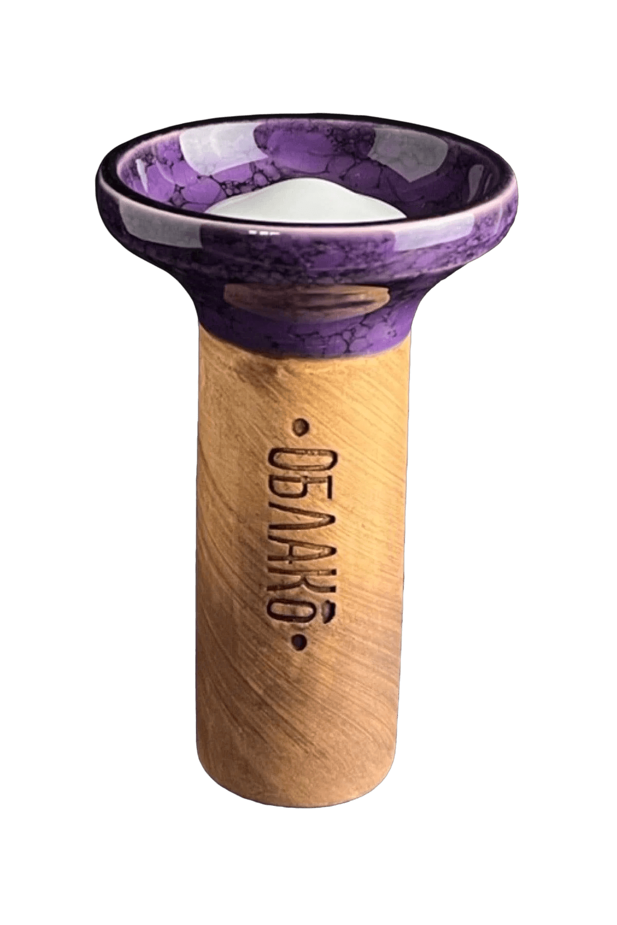 Bowl - Oblako Flow White on Marble Purple