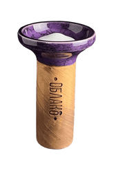 Bowl - Oblako Flow White on Marble Purple