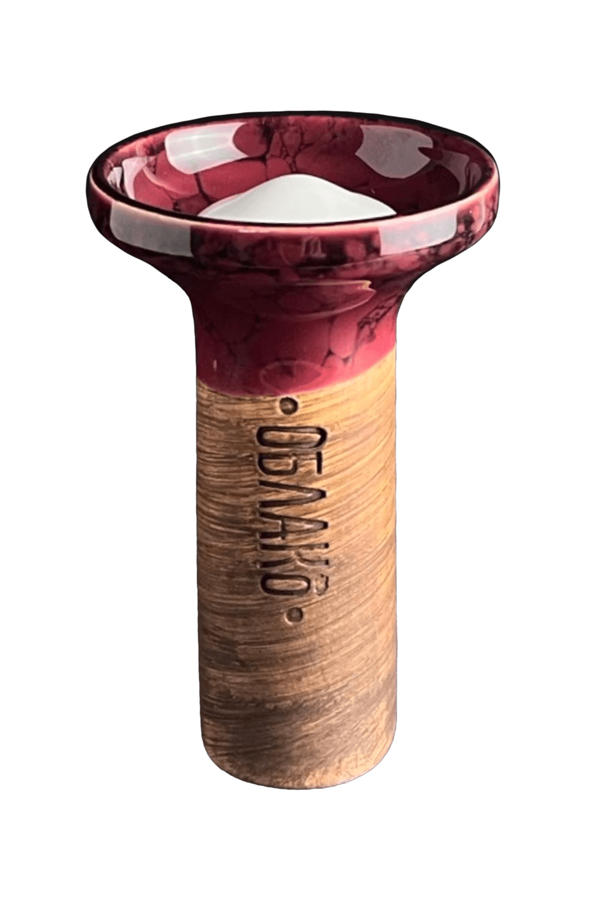 Bowl - Oblako Flow White on Marble Vinous