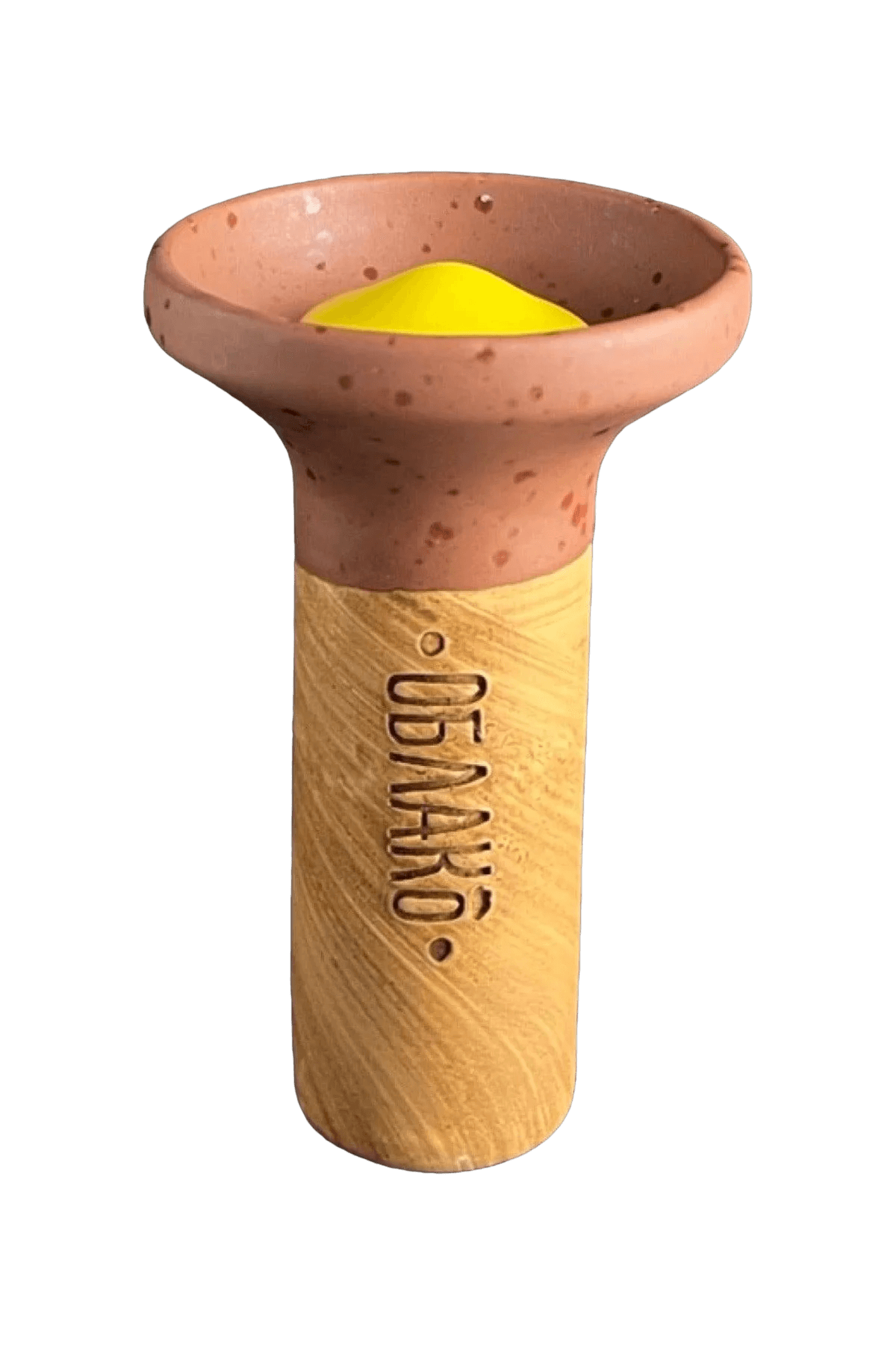 Bowl - Oblako Flow Yellow on Brown