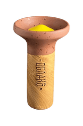 Bowl - Oblako Flow Yellow on Brown