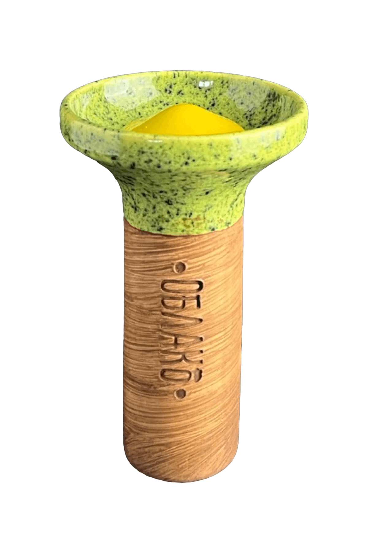Bowl - Oblako Flow Yellow on Green Splash
