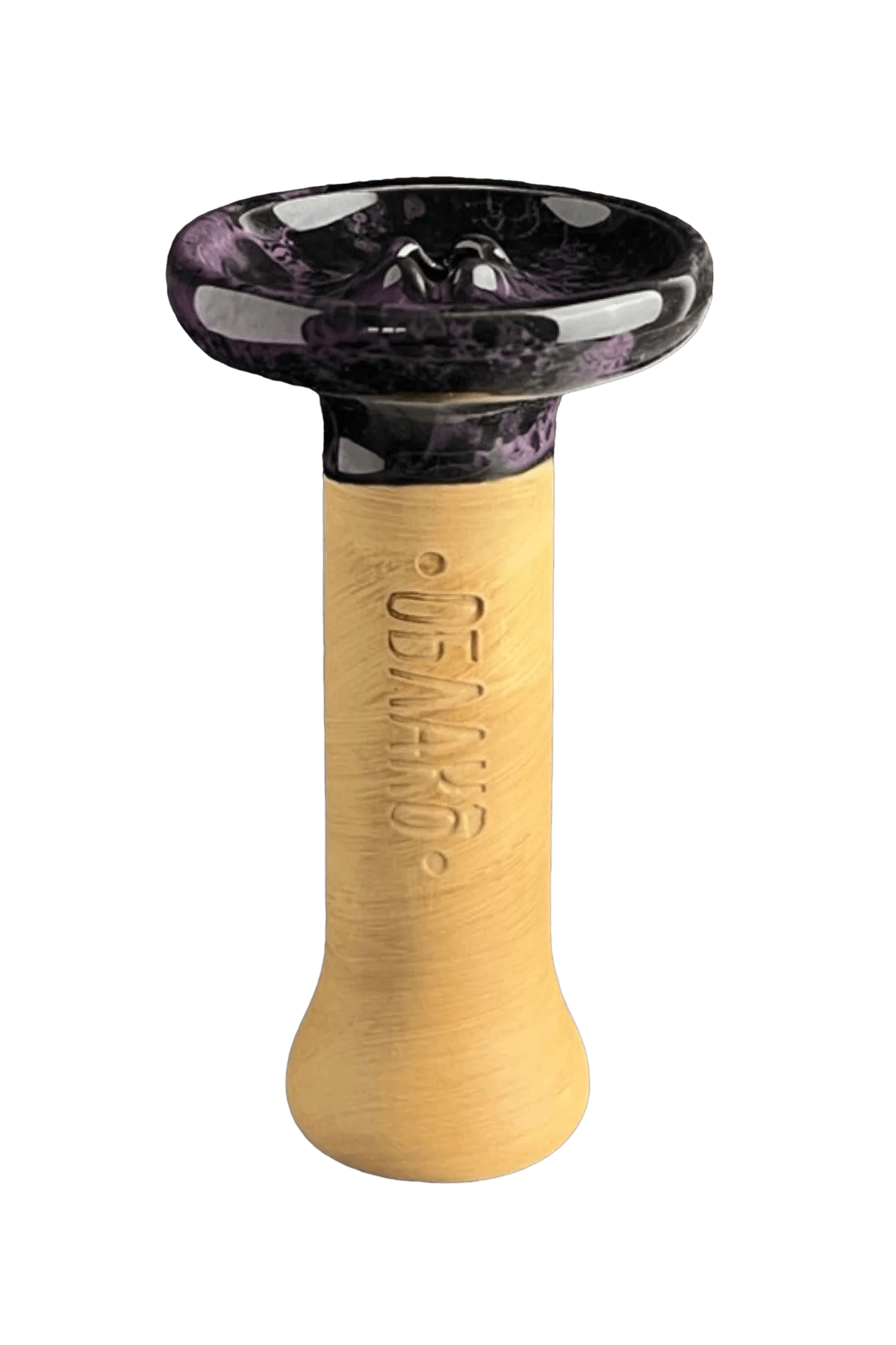 Bowl - Oblako Phunnel With Top Glaze Marble Dark Purple