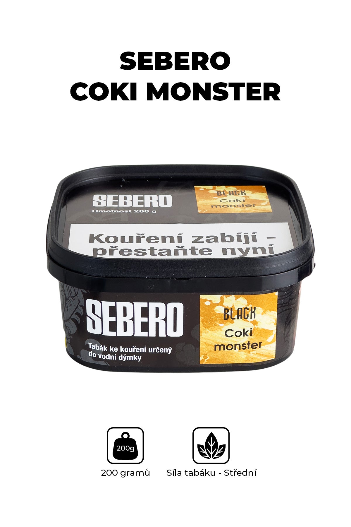 Tobacco - Sebero Black 200g - Coki Monster