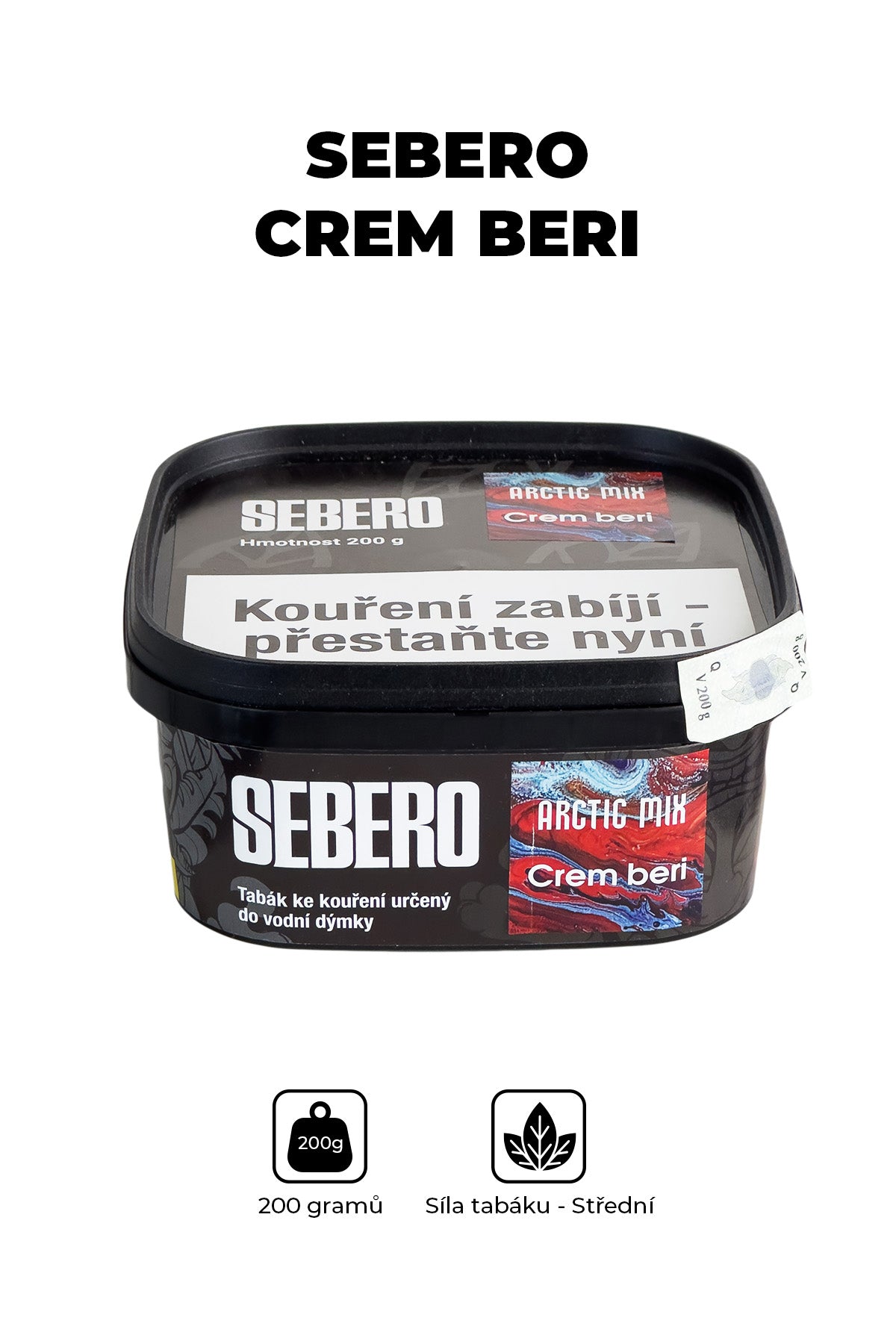 Tobacco - Sebero Arctic Mix 200g - Crem beri