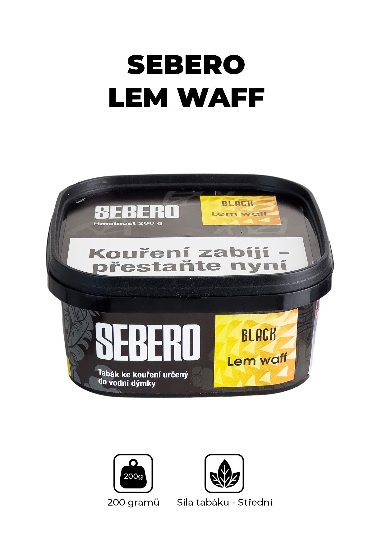 Tobacco - Sebero Black 200g - Lem waff