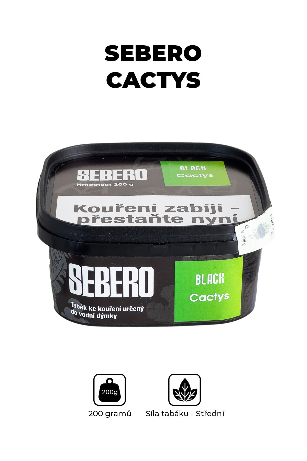 Tobacco - Sebero Black 200g - Cactys