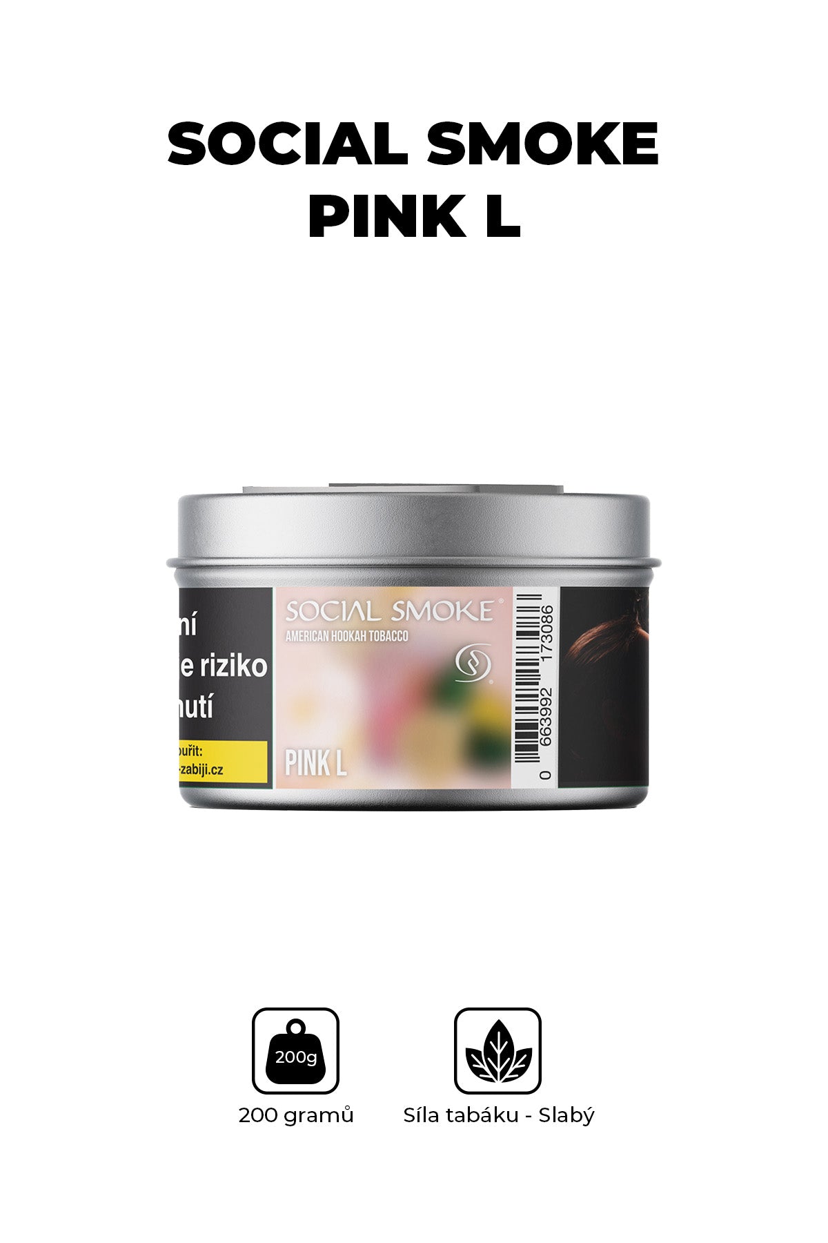 Tabák - Social Smoke 200g - Pink L