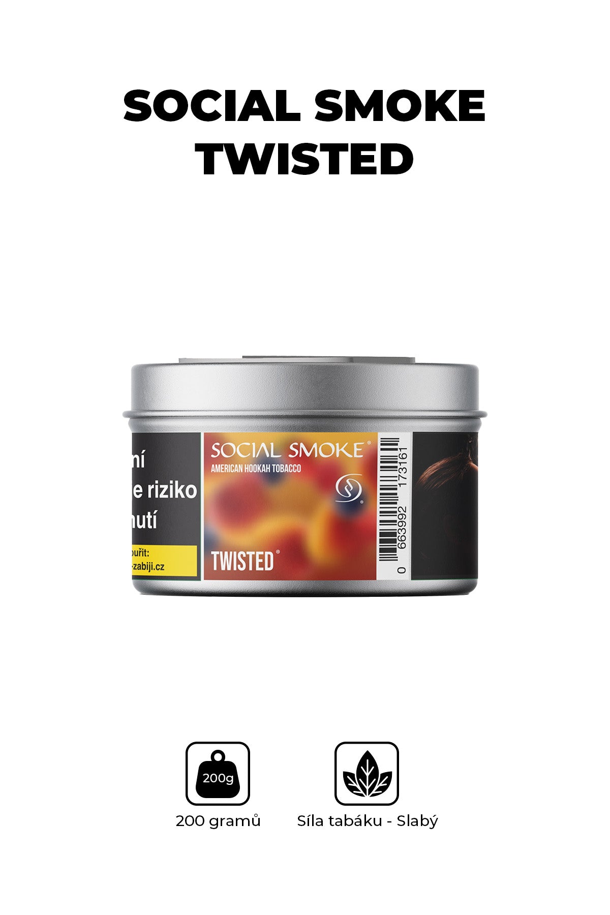 Tabák - Social Smoke 200g - Twisted