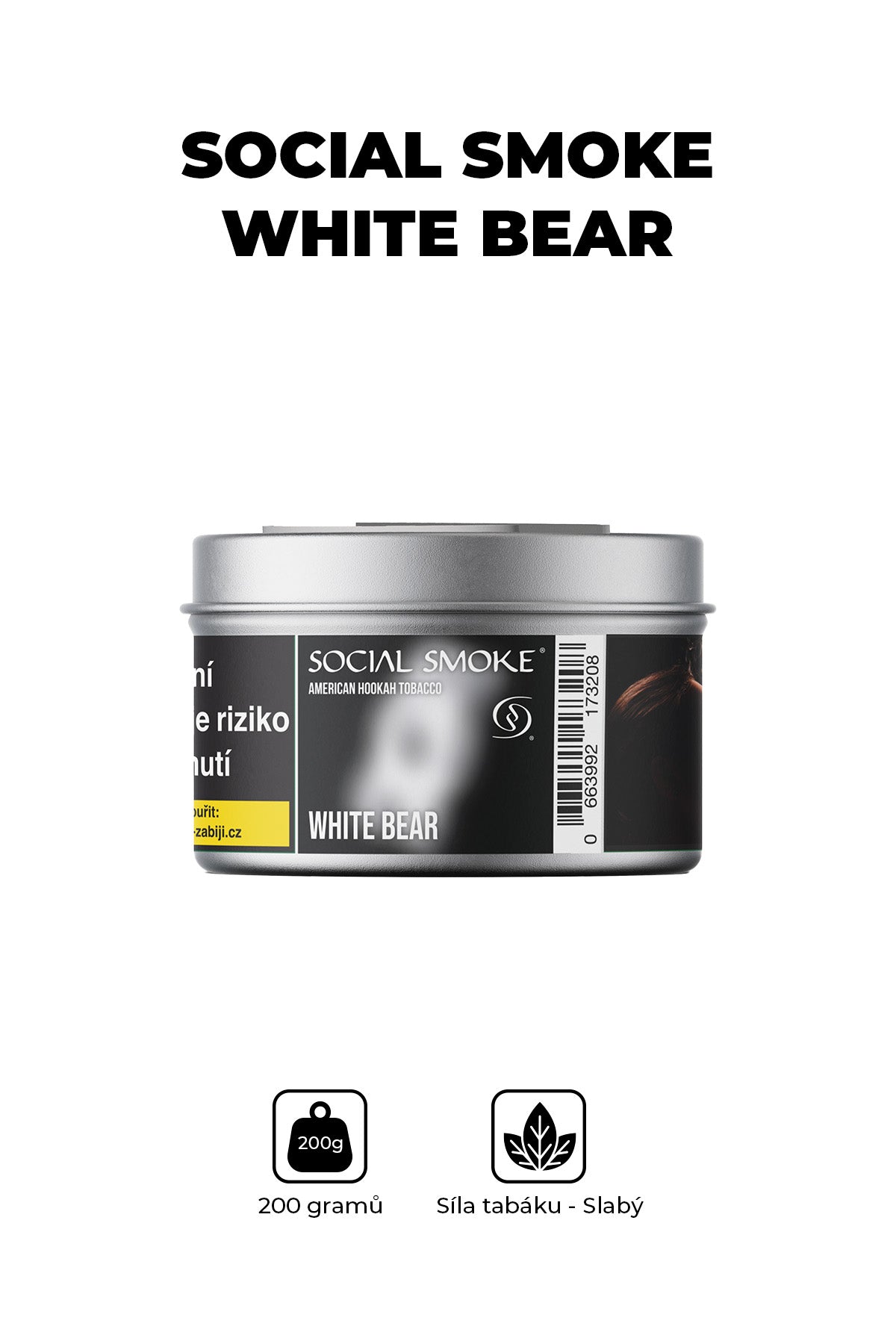 white bear tobacco Tobacco - Social Smoke 200g - White Bear