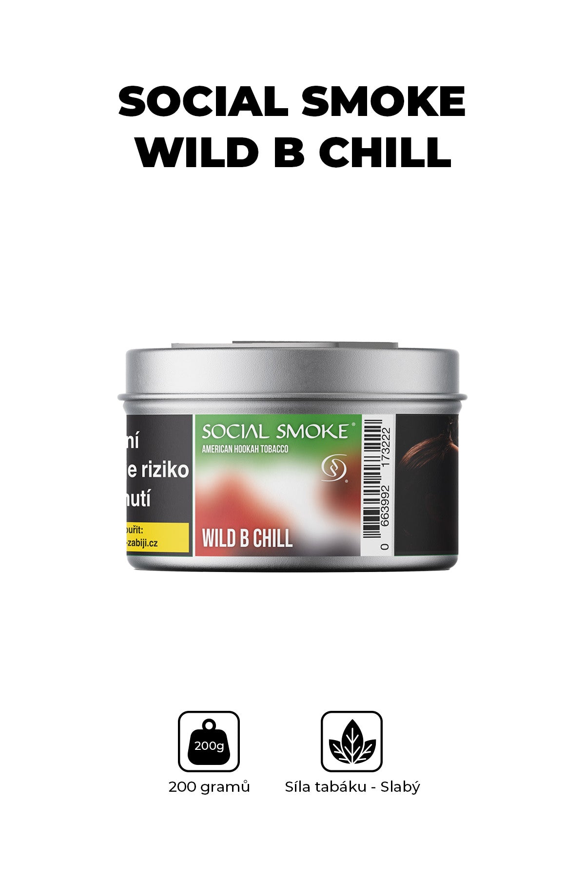 Tabák - Social Smoke 200g - Wild B Chill