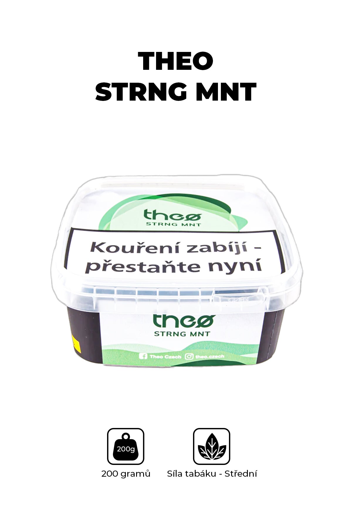 Tabák - Theo 200g - Strng Mnt