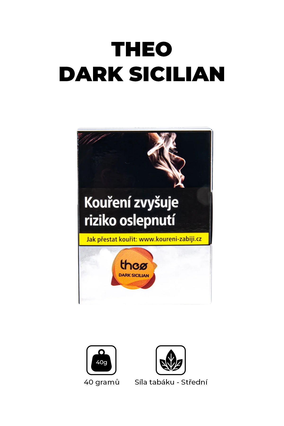 Tabák - Theo 40g - Dark Sicilian