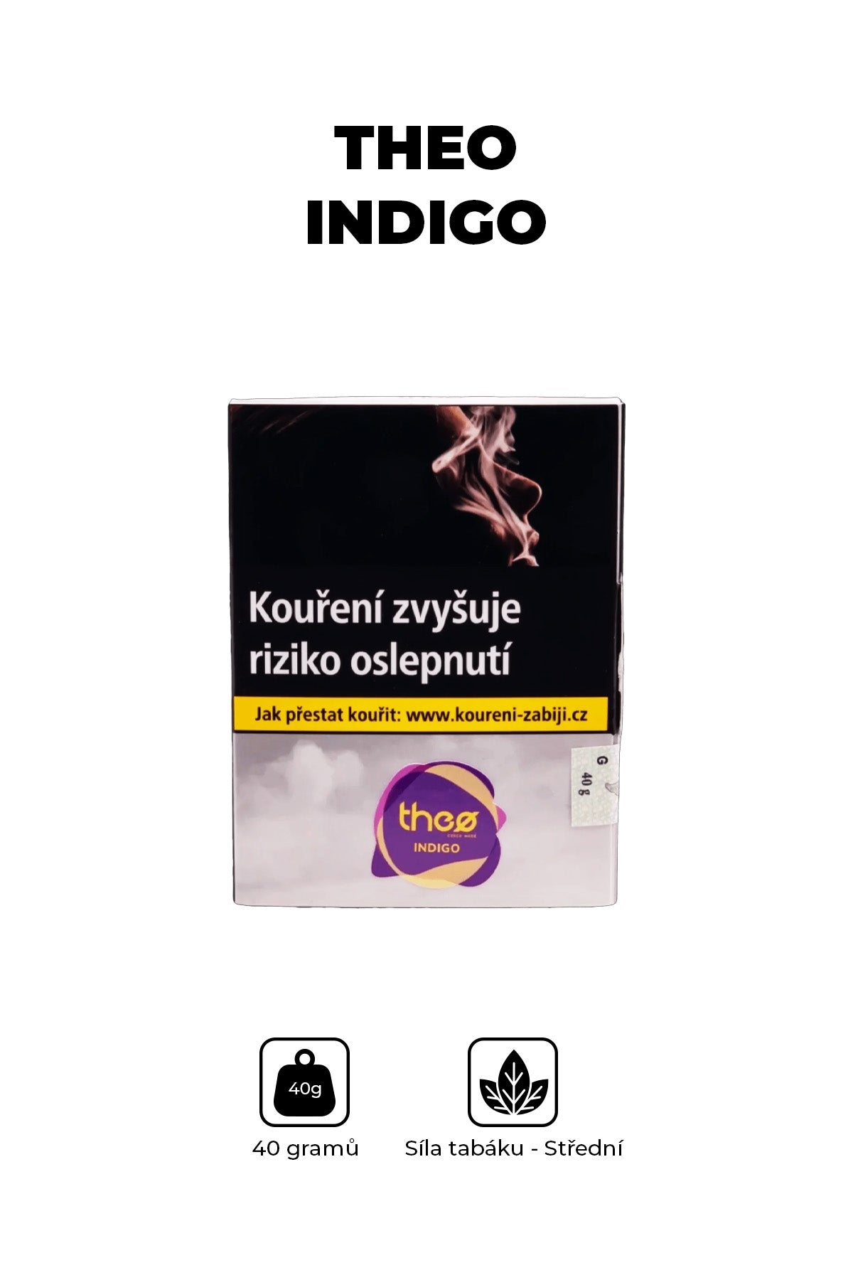 Tabák - Theo 40g - Indigo