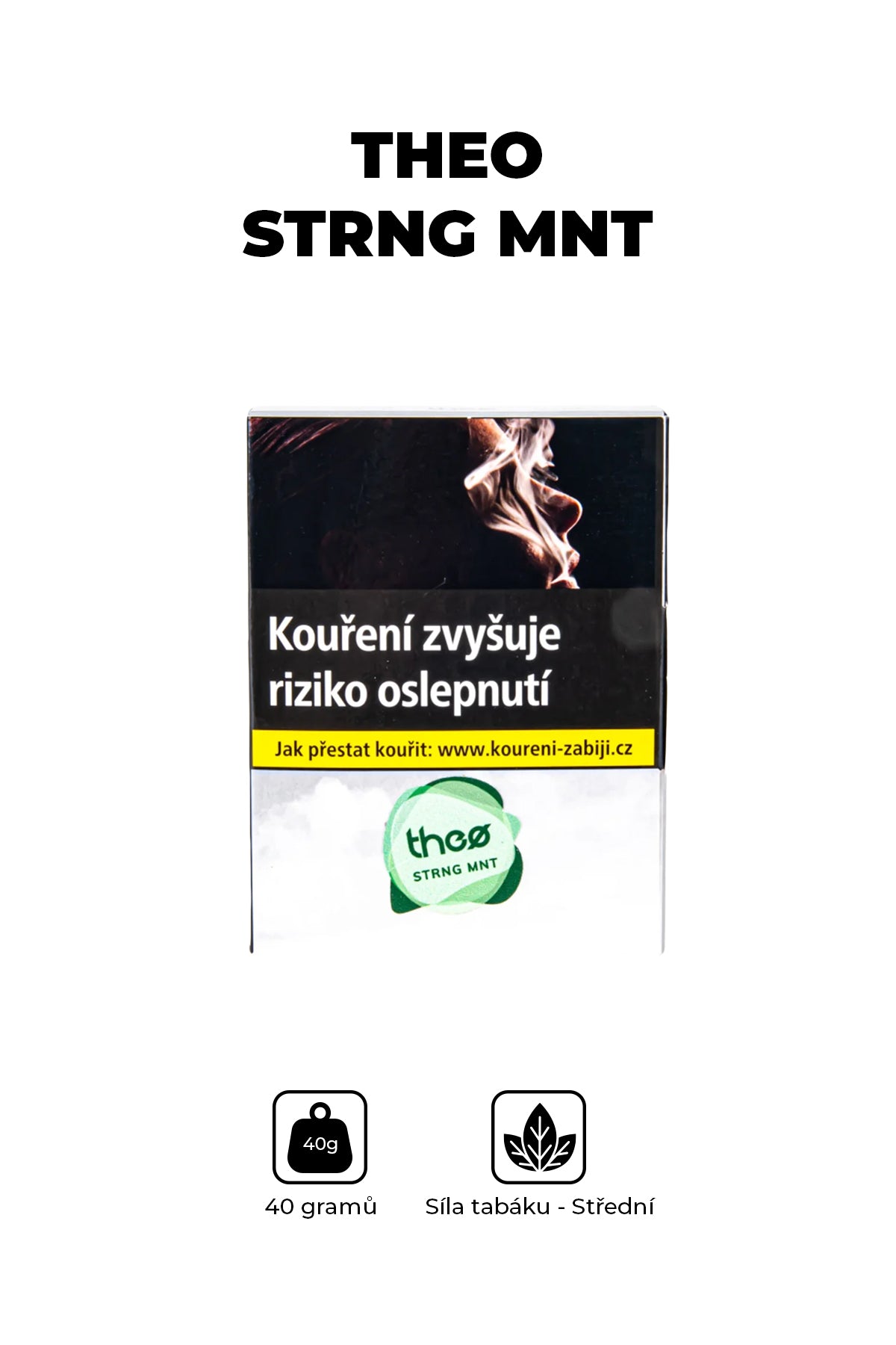 Tabák - Theo 40g - Strng Mnt
