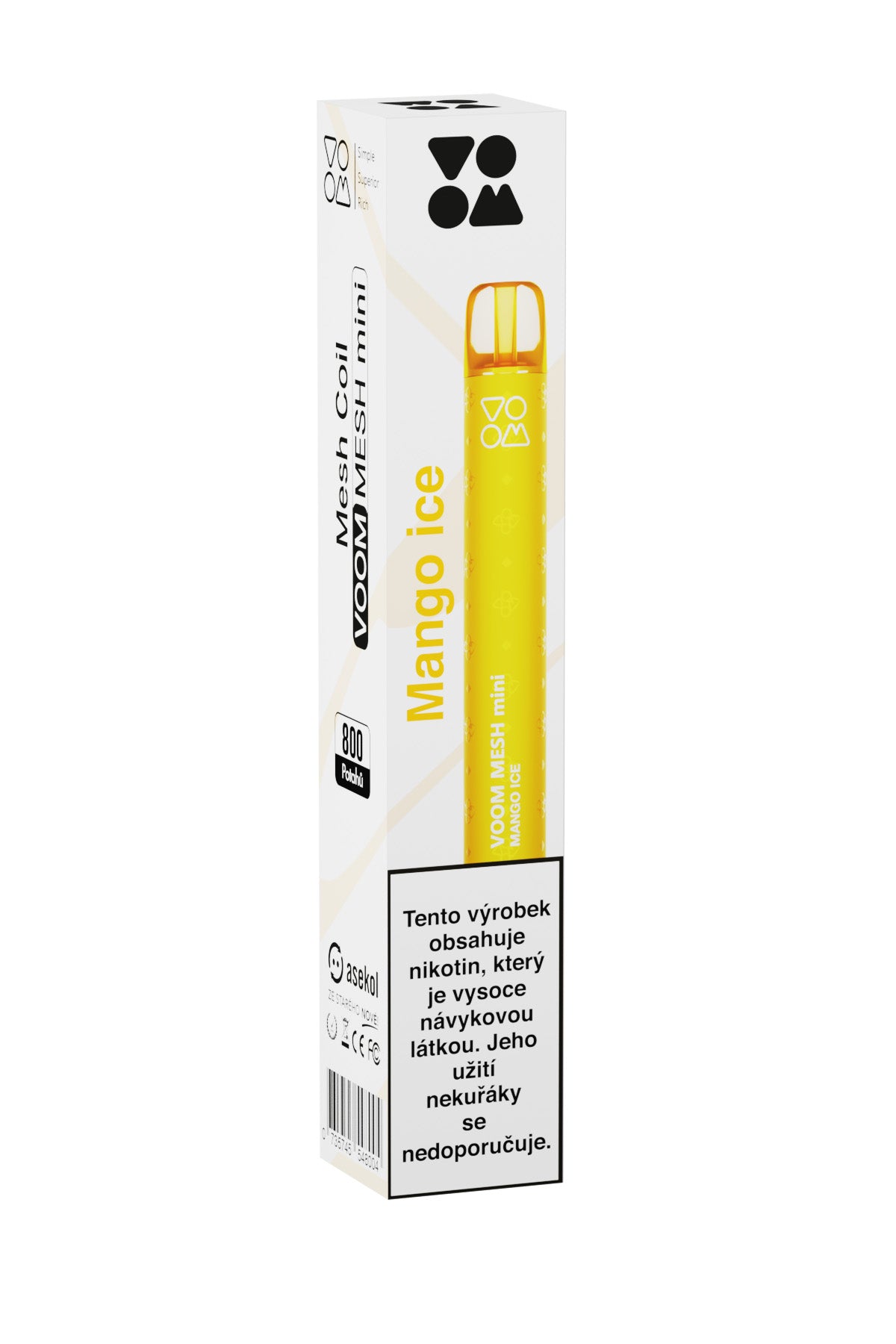 Elektronická cigareta Voom Mesh Mini Mango Ice 10mg