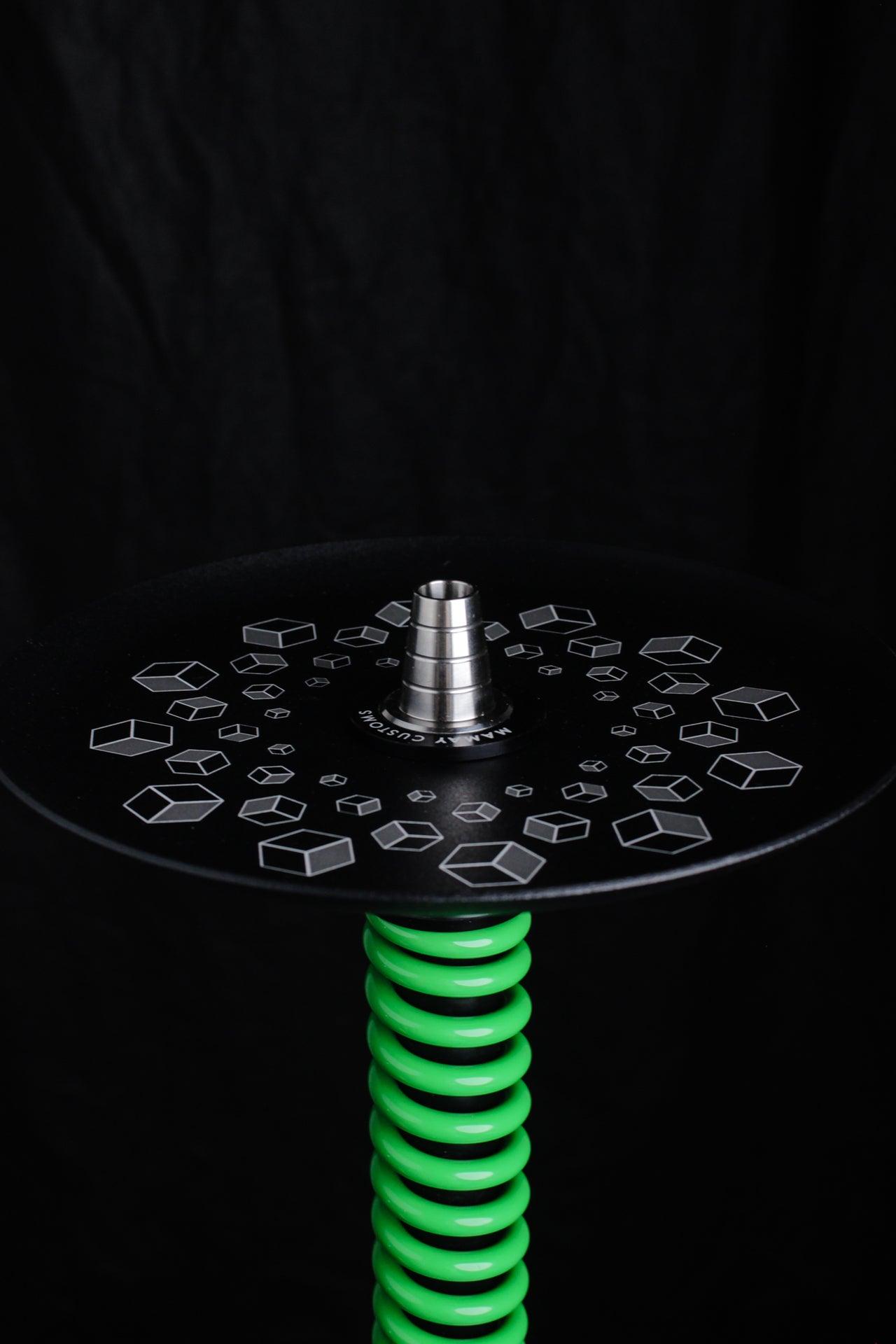 Vodní dýmka - Mamay Coilovers Mini Black Green - Izzy Smoke