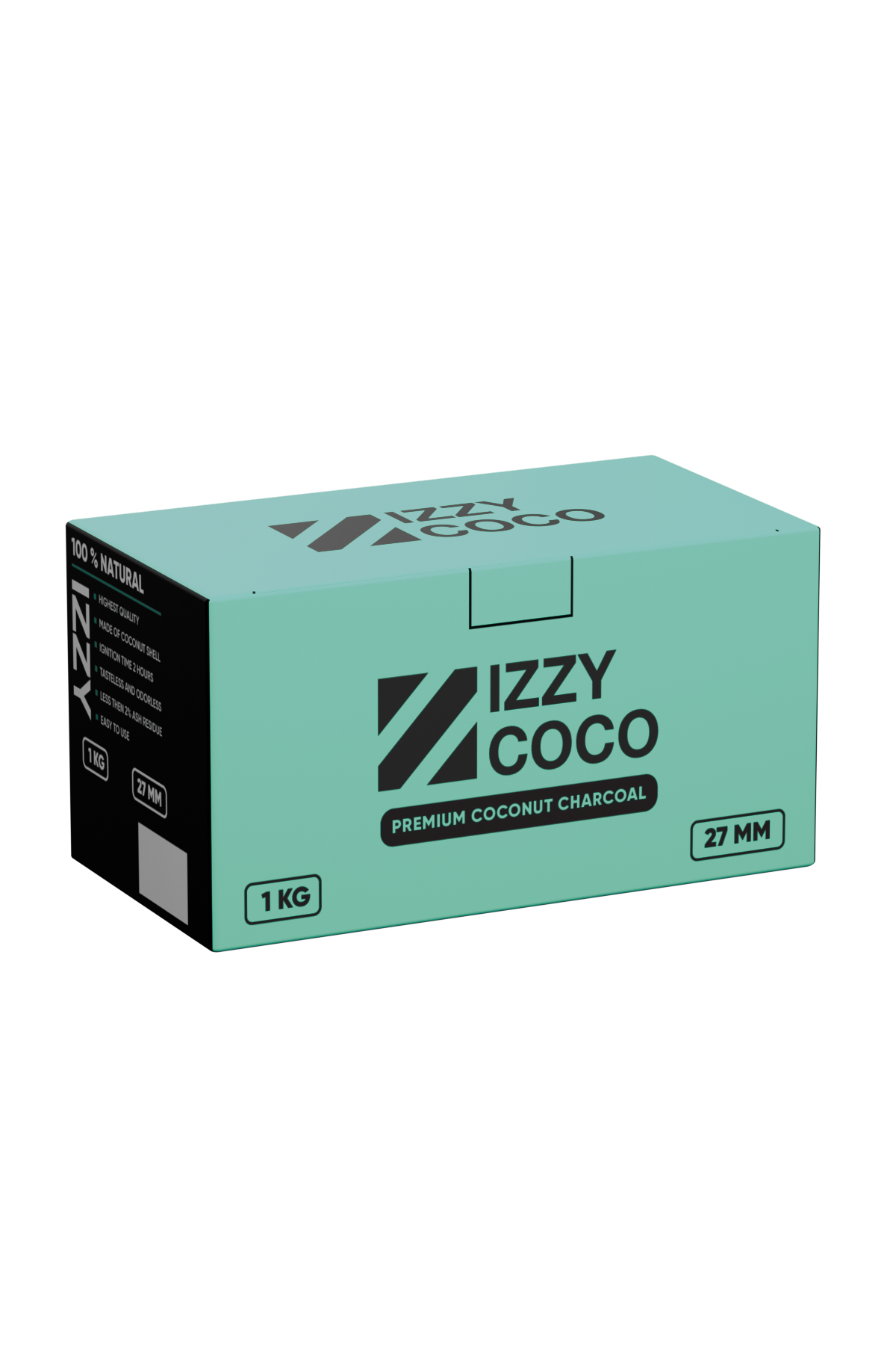 Charcoal - Izzy Coco 27mm 1kg