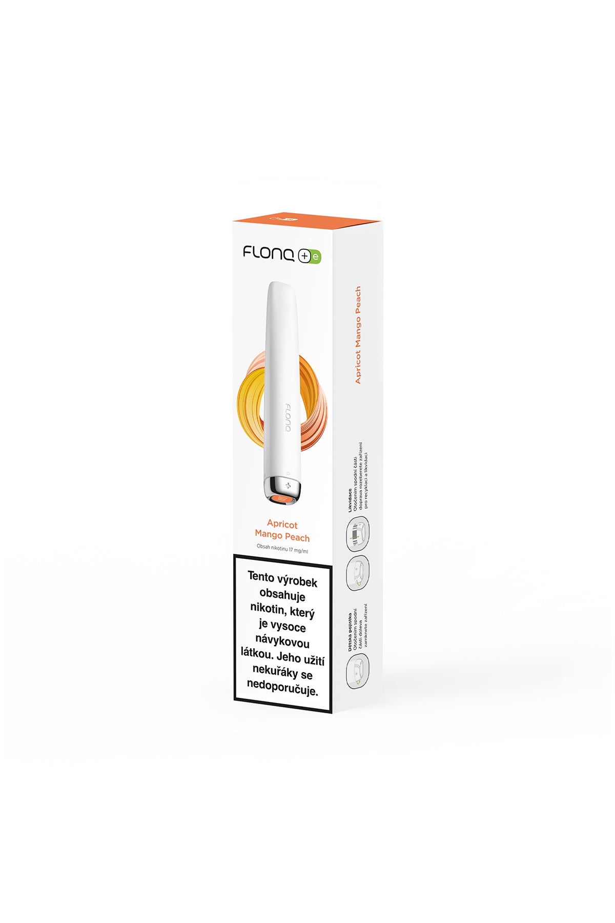 Electronic cigarette - FLONQ Plus E Apricot Mango Peach