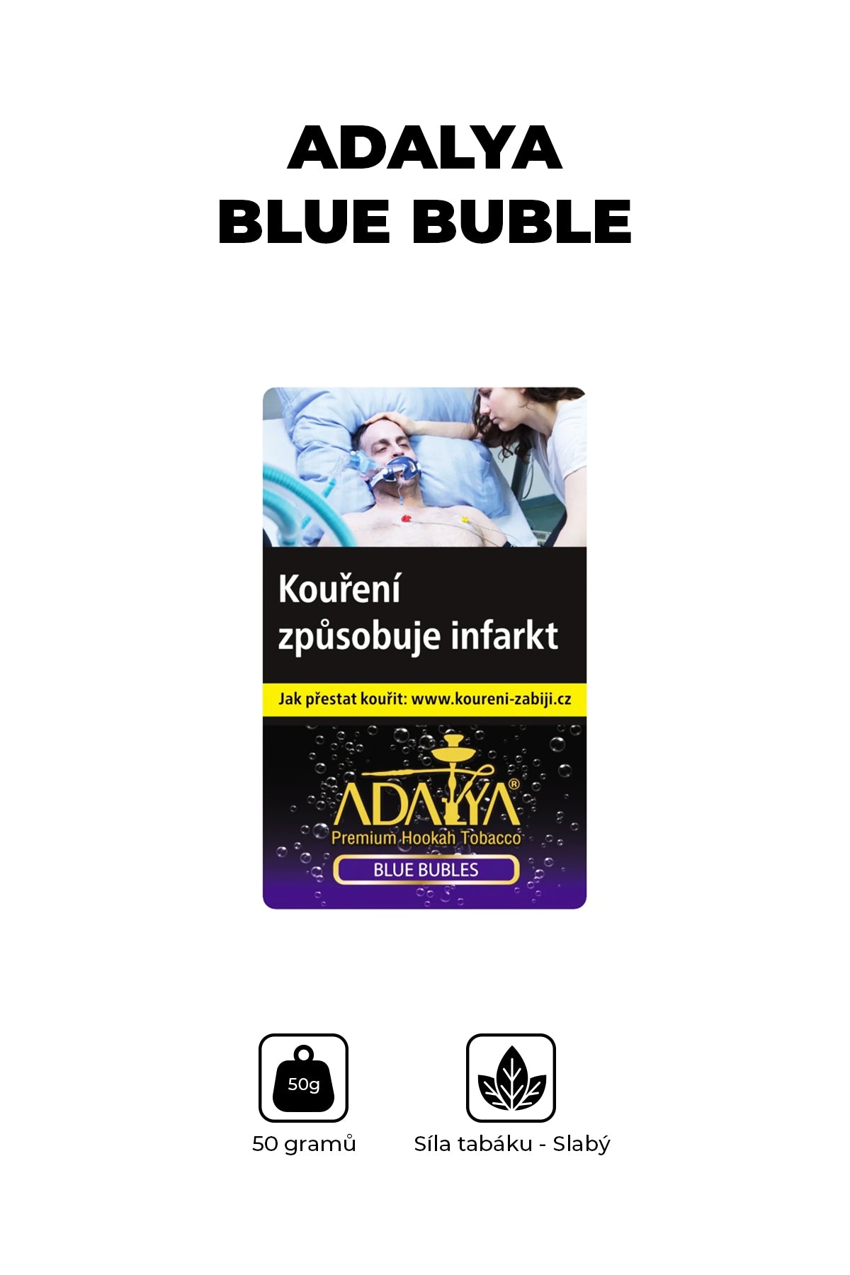 Tabák - Adalya 50g - Blue Buble