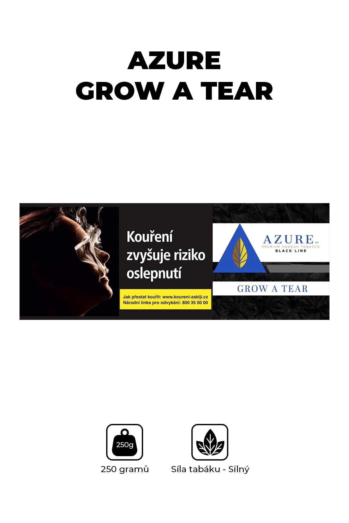 Tabák - Azure Black 250g - Grow a Tear