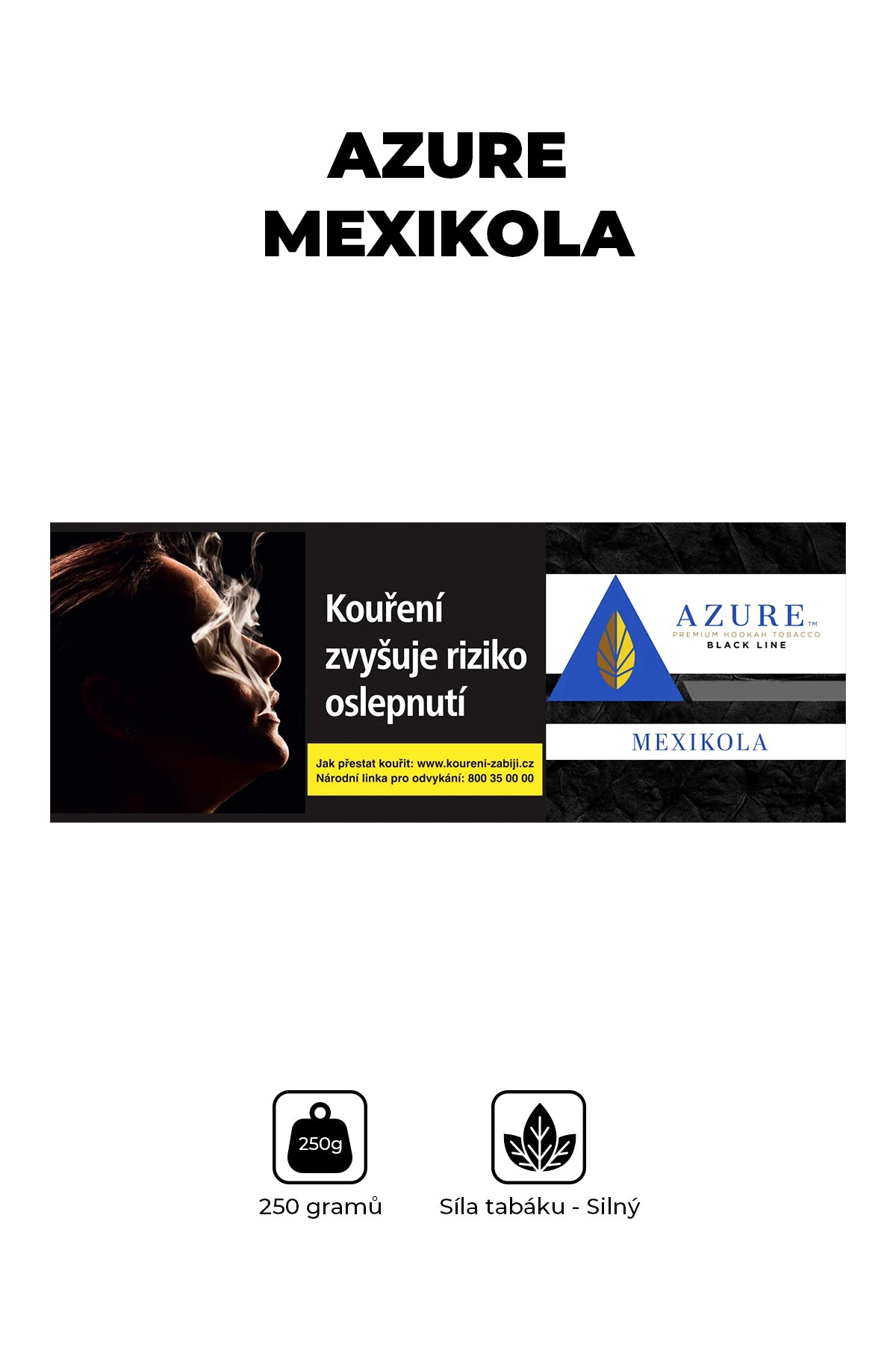 Tabák - Azure Black 250g - Mexikola