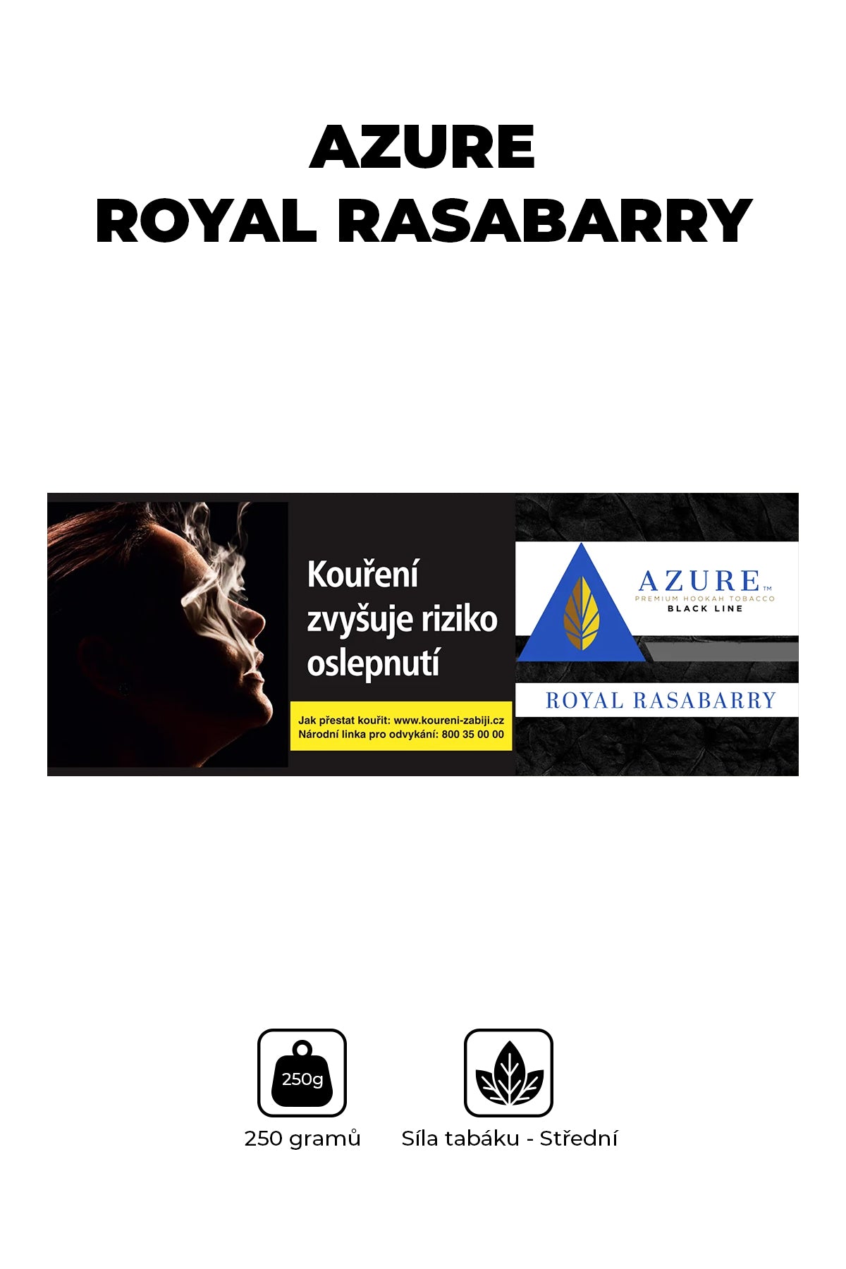 Tabák - Azure Black 250g - Royal Rasabarry