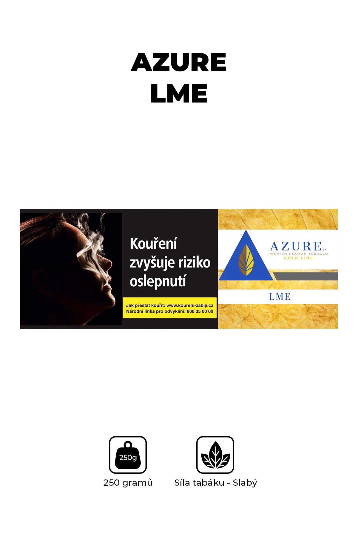 Tabák - Azure Gold 250g - LME