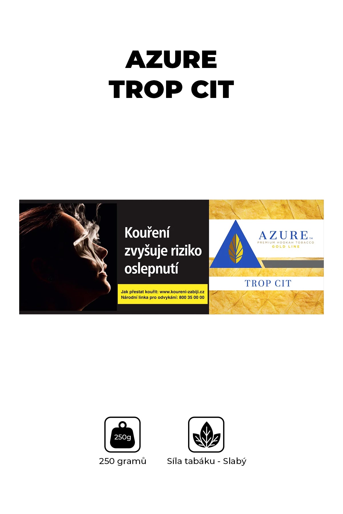 Tabák - Azure Gold 250g - Trop Cit