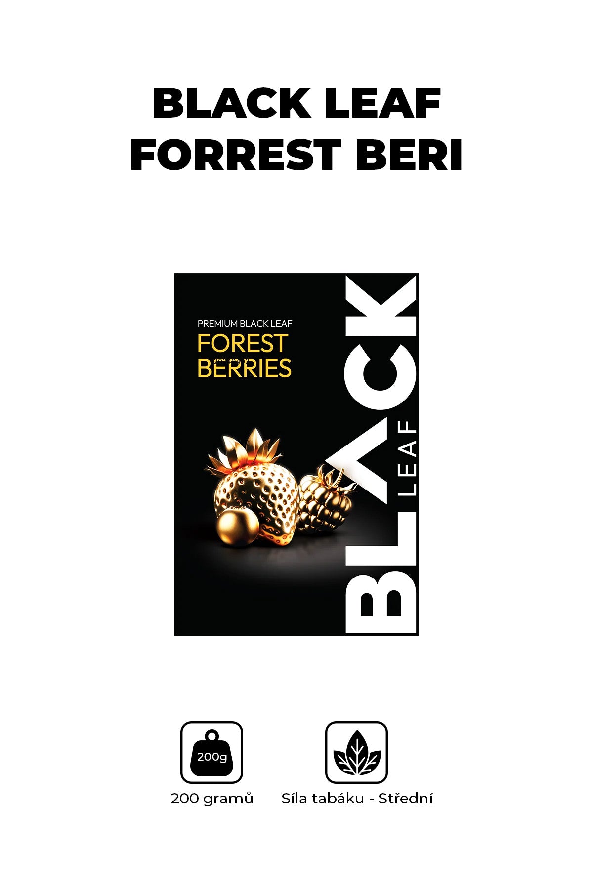 Tabák - BLACK Leaf 200g - Forrest Beri