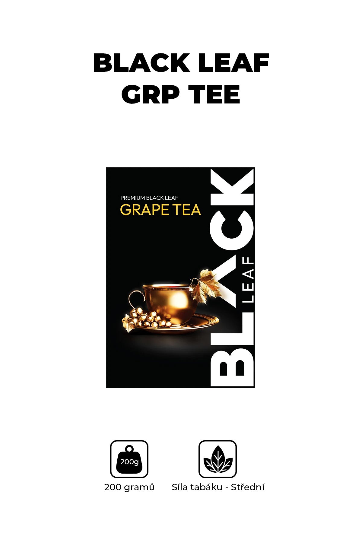 Tabák - BLACK Leaf 200g - Grp Tee