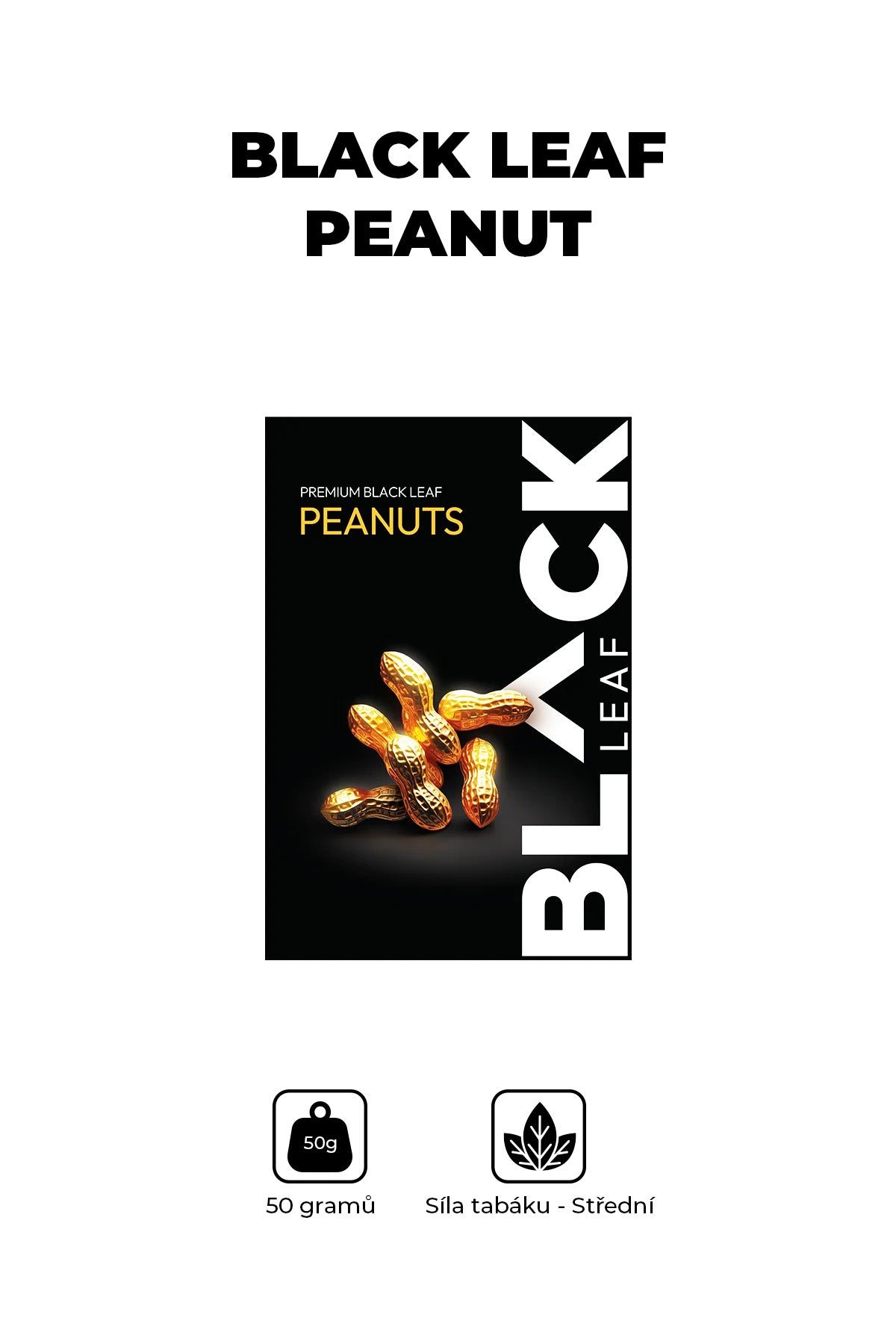 Tabák - BLACK Leaf 50g - Peanut