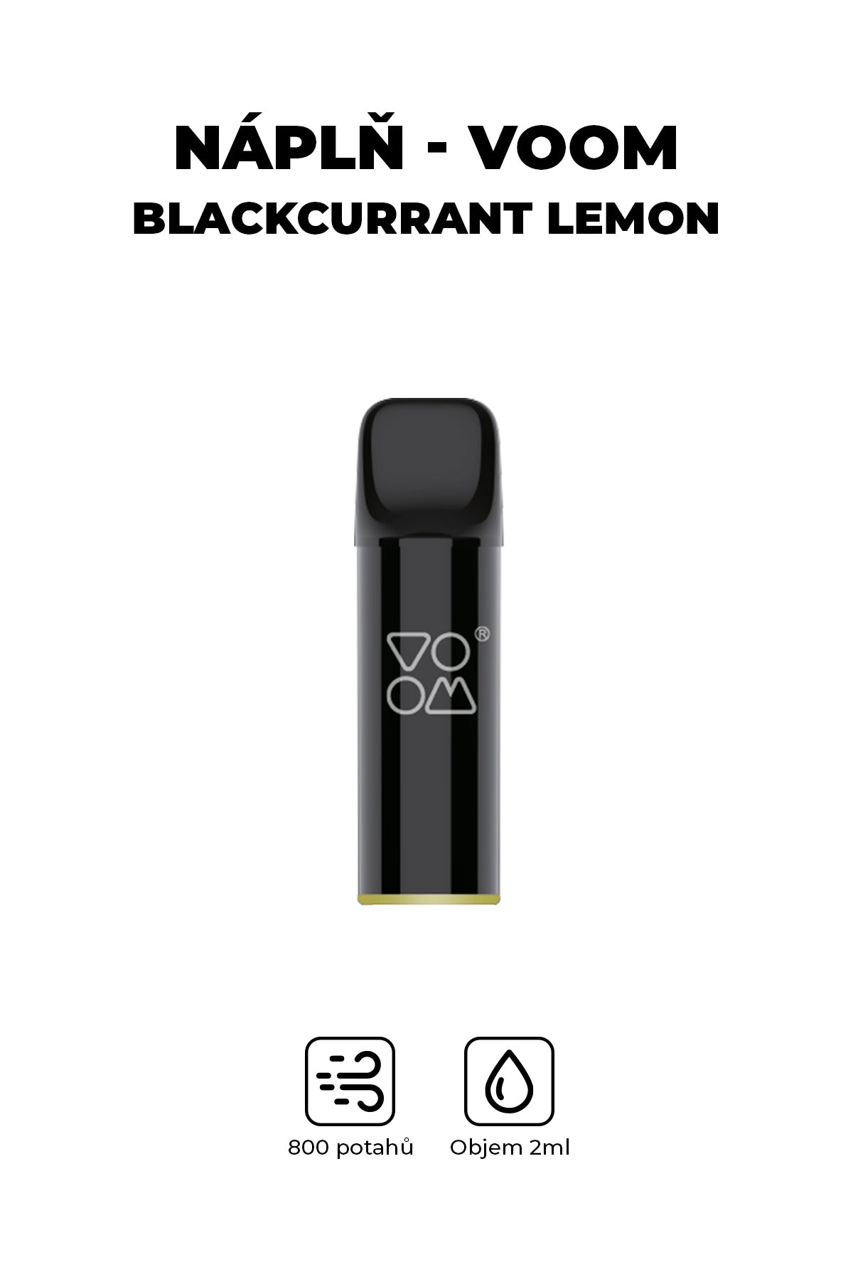 Náplň - Voom Pod Mod - Blackcurrant lemon 20mg (1ks)
