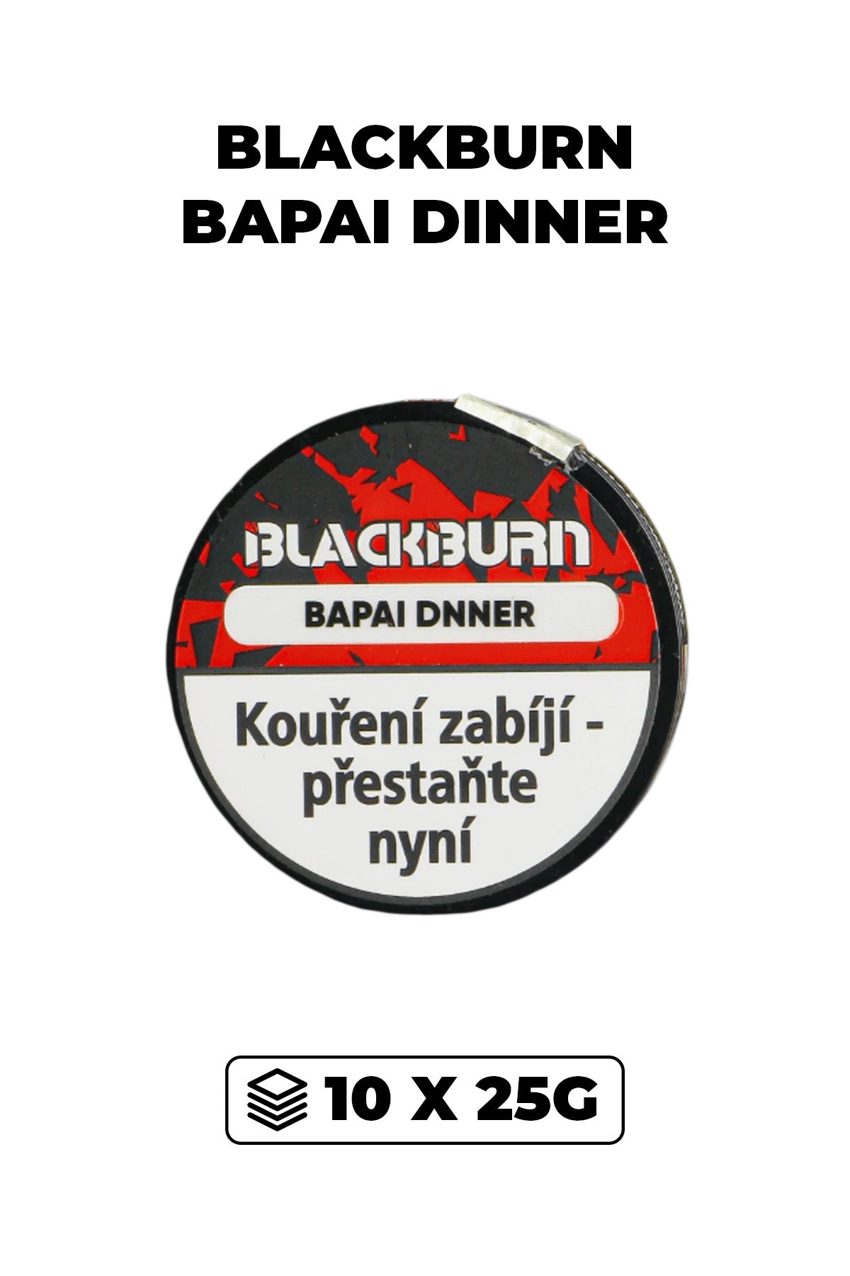 Tabák - BlackBurn 10x25g - Bapai Dinner