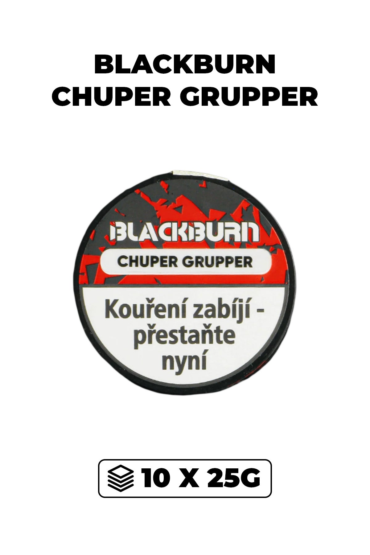 Tabák - BlackBurn 10x25g - Chuper Grupper